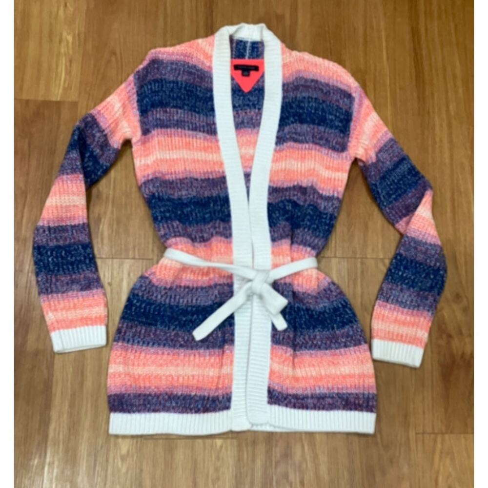 Tommy Hilfiger Women Knit Open Front Cardigan BeltL/G(12-14)